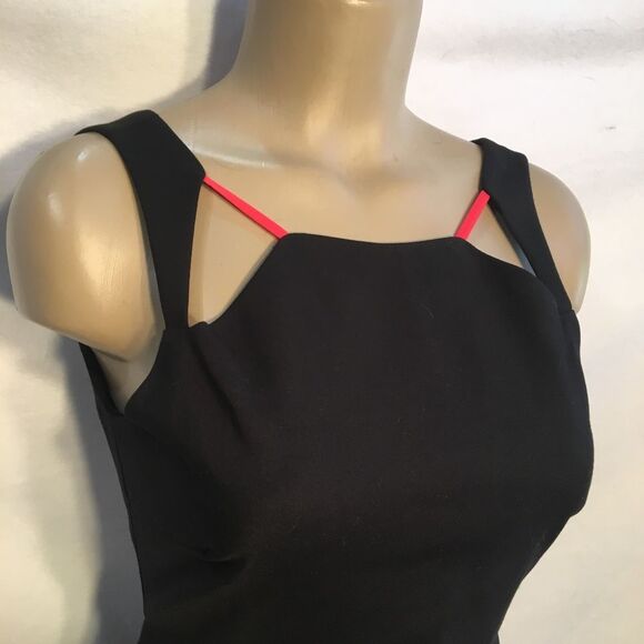 Zara Trafaluc Black Strappy Sleeveless Cutout Shoulder Mini Dress L - Picture 5 of 10